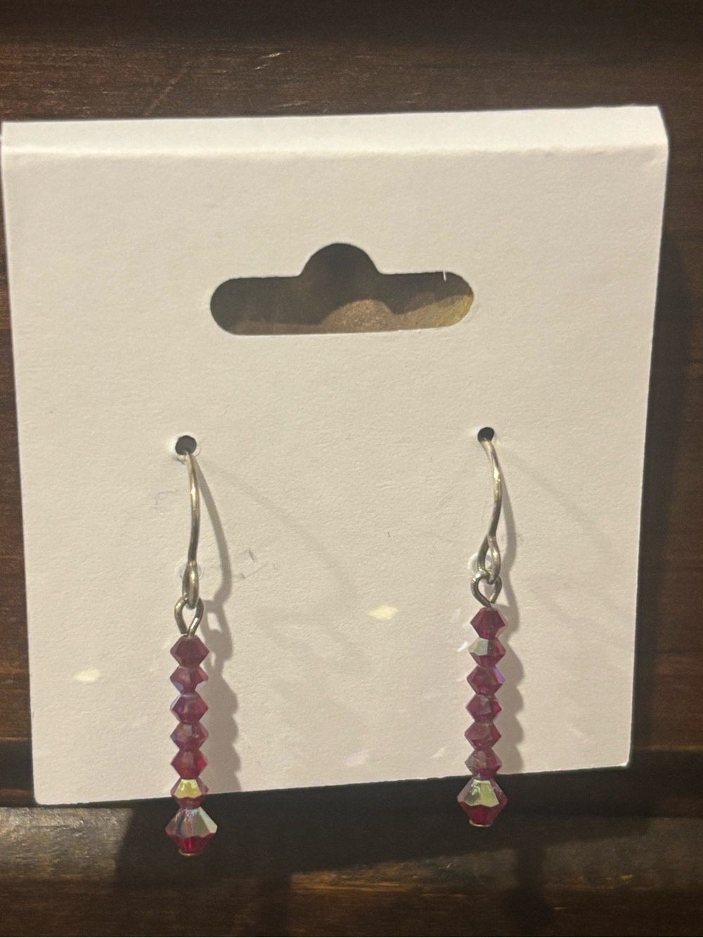 925 Sterling Red Earrings